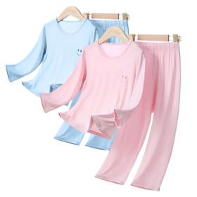 儿童春夏莫代尔长袖家居套装