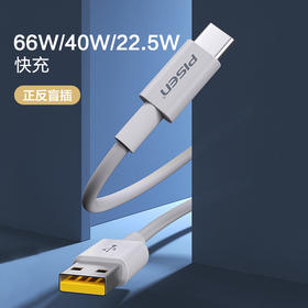 品胜 Type-C 6A华为超级快充数据线  支持66W/40W/22.5W快充 C口手机适用充电1米