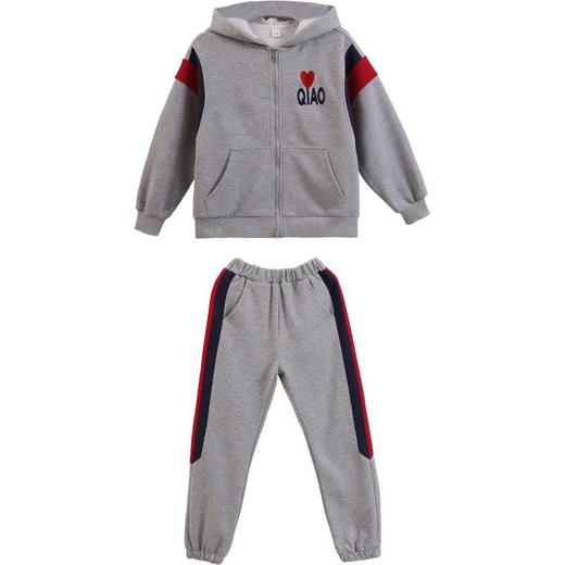 女童春秋装运动套装洋气2024新款大儿童装时髦爱心字母卫衣两件套 商品图4