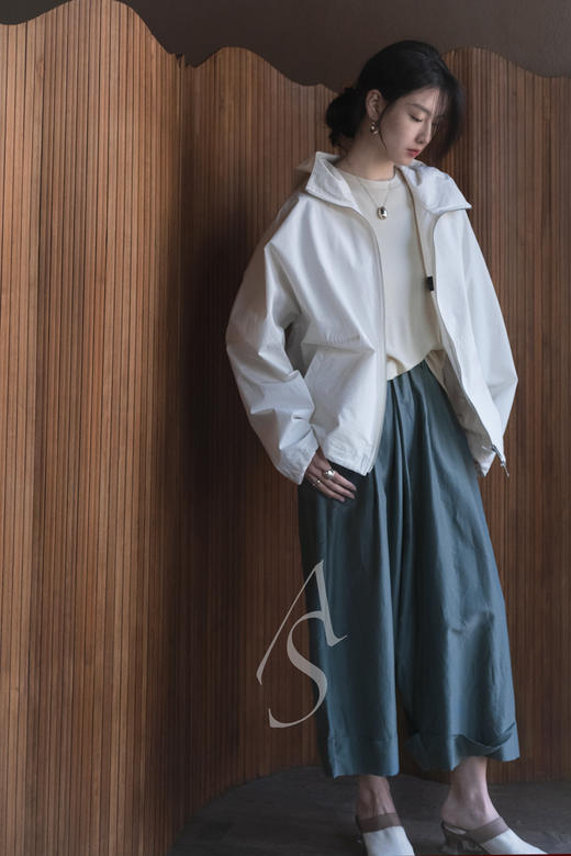 Studio Nicholson  浅竹青SIMMONS莱赛尔长袖T恤 商品图0