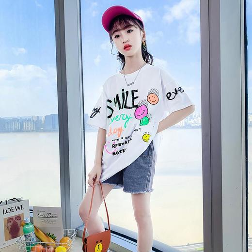 女童套装夏季2024新款儿童休闲洋气运动夏装女大童夏款运动两件套 商品图1