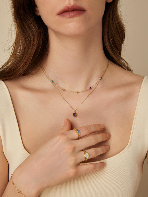 【E】ARSIS秘密花园系列星空项链 商品图2