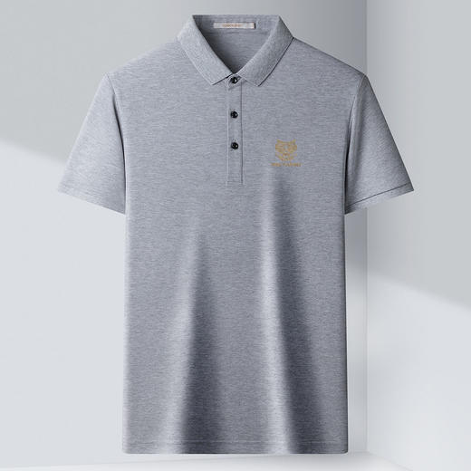 【速干珠地】罗蒙男士夏季经典绣花polo衫男短袖t恤男 商品图3