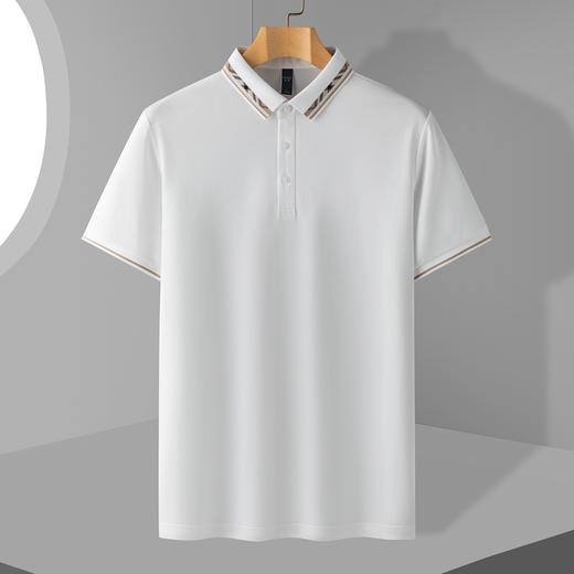 【撞色领】罗蒙男士提孔双面领polo衫男短袖男夏季薄款速干t恤男短袖 商品图1