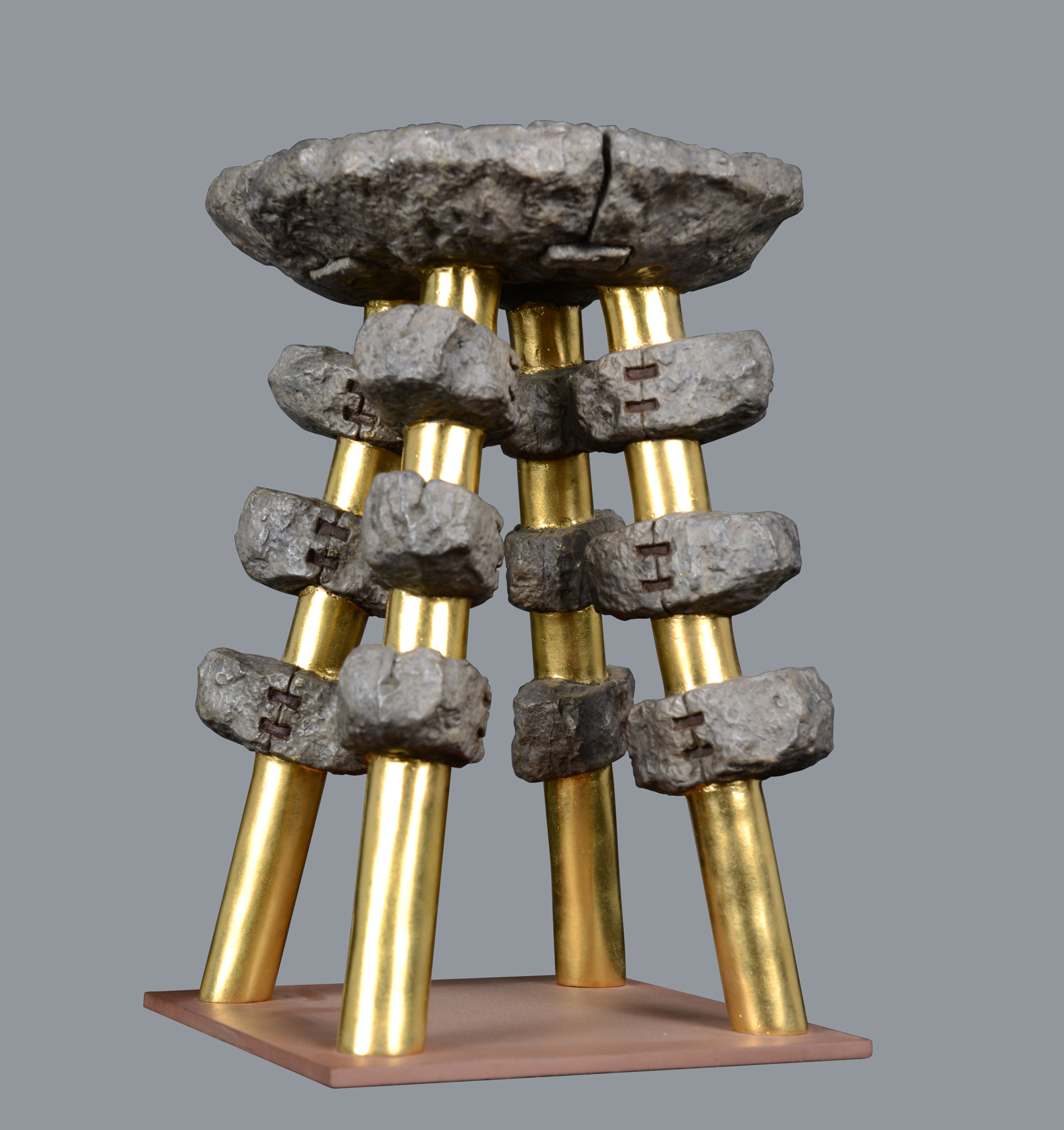 宇达青铜摆件 潘松限量99版作品《倗》艺术摆件  高26cm