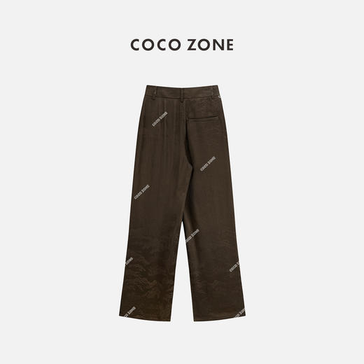 COCO ZONE2024春季高级感直筒裤时尚百搭休闲阔腿裤24C10366 商品图1