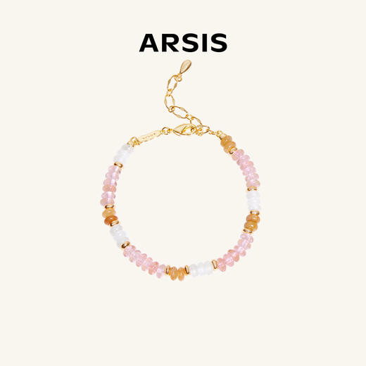 ARSIS元气桃桃项链/手链|粉水晶和白水晶交错，优雅精致 商品图4