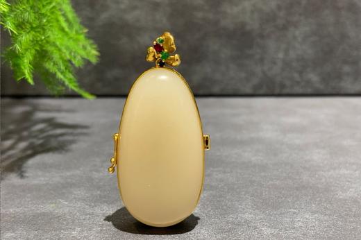 【御珠宫坊】金镶藕粉吊坠 商品图2