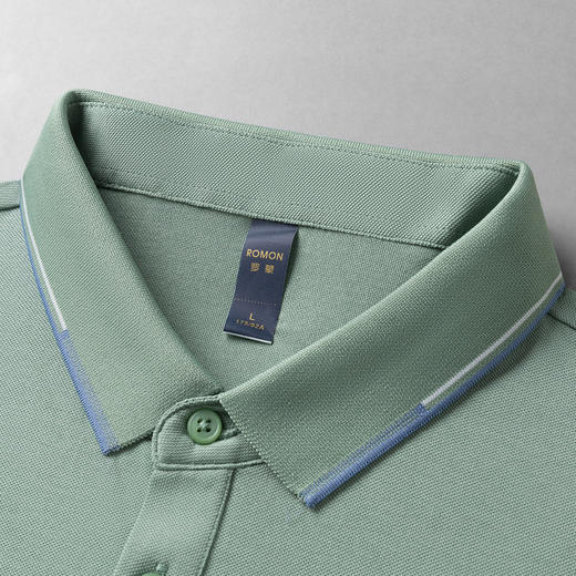 【含桑蚕丝】罗蒙夏季商务男士polo衫百搭休闲男t恤短袖polo衫 商品图10