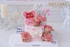1027CAKE | 卡布奇诺鲜花主题蛋糕  仙女蛋糕  蝴蝶结  烛台 商品缩略图1