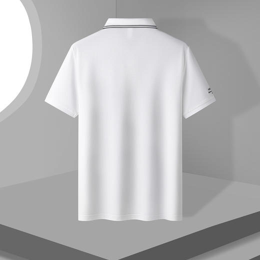 【含桑蚕丝】罗蒙男士万针绣户外polo衫男短袖夏季薄款运动t恤男短袖 商品图5