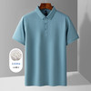 【含桑蚕丝】罗蒙夏季休闲男士t恤短袖polo衫商务polo衫男短袖 商品缩略图11
