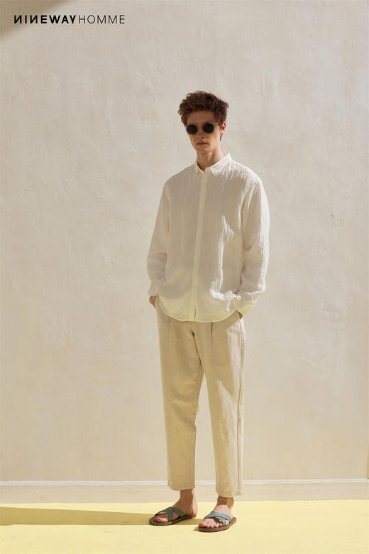 102039纯色质感长袖衬衣 商品图4