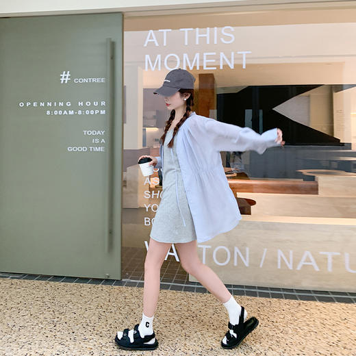 <曾小咸推荐>【韩系慵懒】衬衫+吊带连衣裙 商品图1