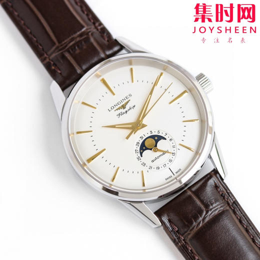 浪琴 LONGINES 军旗月相系列 经典日月星辰男士腕表，新款上市！ 商品图1