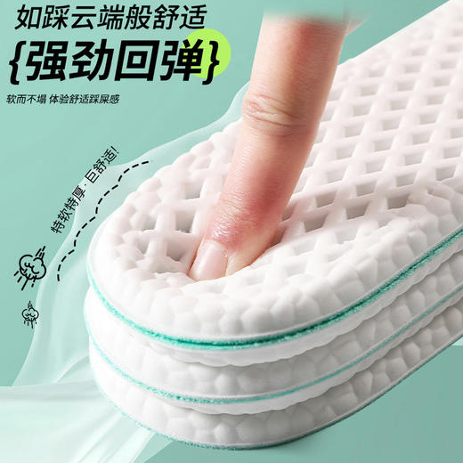 【薄荷艾草 消臭防臭鞋垫】吸汗透气 高弹减震篮球运动男女 休闲软底鞋垫 商品图1