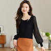 网纱内搭长袖T恤，冰丝针织上衣CC-AB408 商品缩略图0
