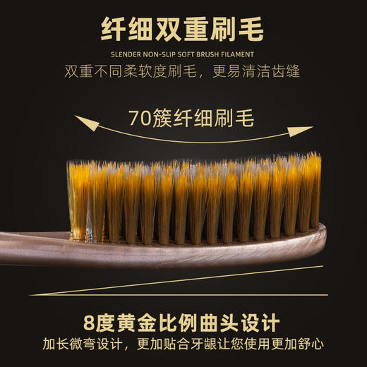 「5支礼盒装！抖音同款」大头牙刷礼盒装 软毛成人家用懒人刷头4.5cm加长款口腔护理 商品图2