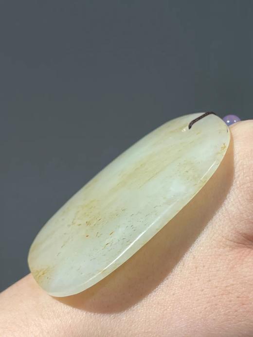 洒金沁白玉随形无事牌，顺丰包邮 商品图2