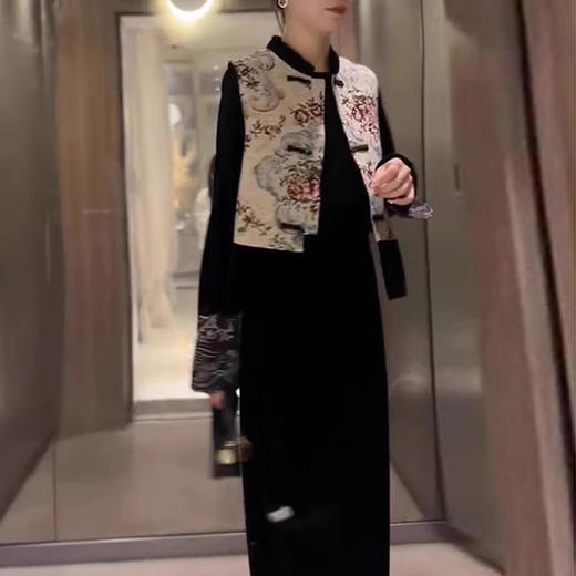 裁缝学苑AQ252新中式改良汉服马甲内搭半身裙纸样套装裙子打版裁剪样板 商品图3