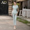 AD绿色西服套装女夏季时尚高级感职业装气质女神范美容师工作服 商品缩略图3