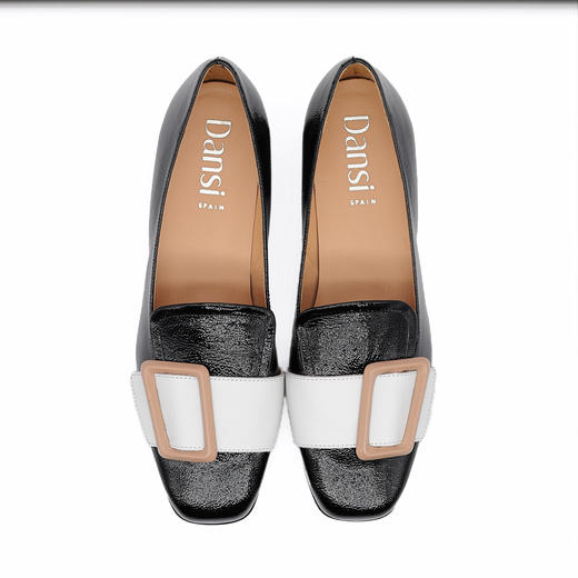 #断码特价37码&38码#西班牙原产优雅舒适女款时装鞋黑色/白色/酒红色5982 商品图5