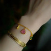 龢盒原创 三款足金镶嵌天然碧玺手链 商品缩略图7
