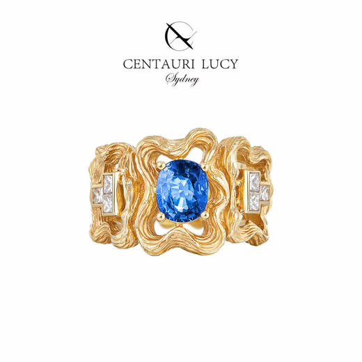 Centauri Lucy 弗拉戈纳尔蓝宝石戒指 商品图6