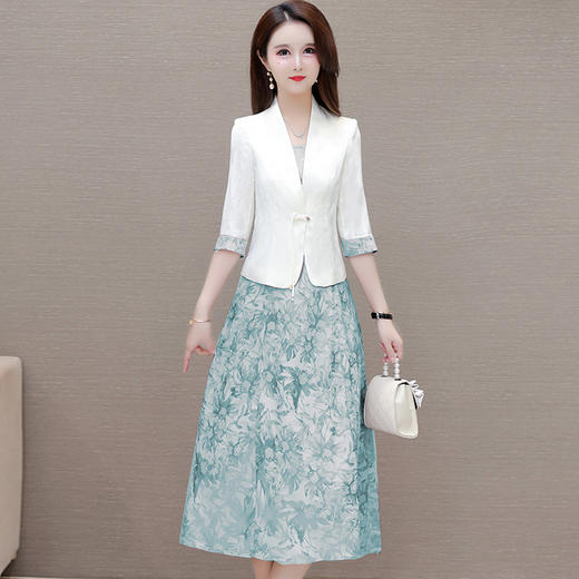 ALBB-夏款印花长款显瘦修身时尚内搭连衣裙 商品图1