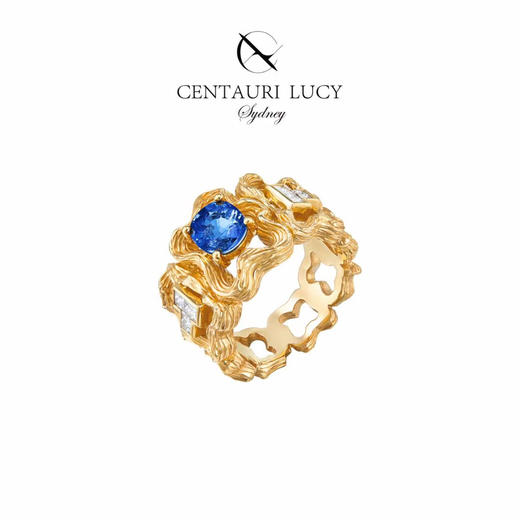 Centauri Lucy 弗拉戈纳尔蓝宝石戒指 商品图5
