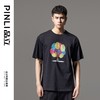 PINLI品立2024夏季新款印花烫钻短袖T恤男士休闲潮牌百搭体恤上衣BG242111017 商品缩略图0