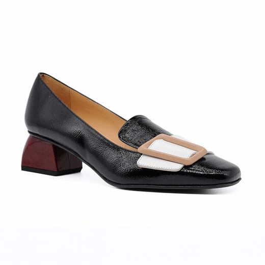 #断码特价37码&38码#西班牙原产优雅舒适女款时装鞋黑色/白色/酒红色5982 商品图1