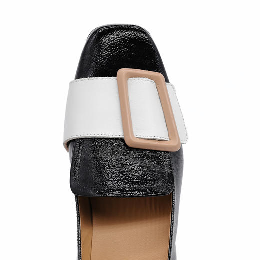 #断码特价37码&38码#西班牙原产优雅舒适女款时装鞋黑色/白色/酒红色5982 商品图9