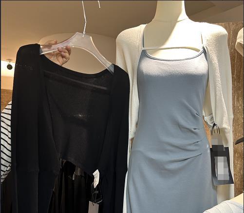 【门店同款】ENJOY春季一字带针织开衫 156949837 商品图3