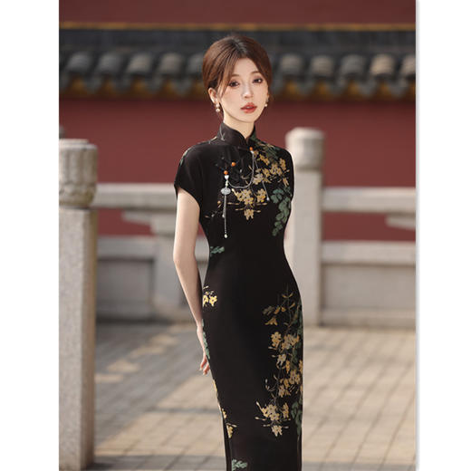 改良新中式长款，宴会旗袍连衣裙GX22363 商品图2