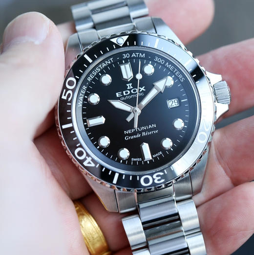 现货瑞士EDOX依度NEPTUNIAN海神68小时储能自动机械手表夜光防水 商品图1