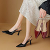 【预售5天】性感优雅，珠光漆皮尖头小跟后空鞋YS&9351 商品缩略图8