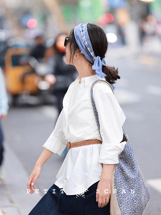 PETIT SCHAN小闪 ACC#007 autumn vines 秋的藤蔓 黄铜扣纯棉编织法式腰带 商品图3