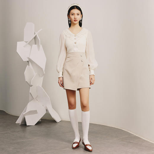 MAXRIENY精致仙美氛围感针织开衫内搭上衣春MC88SW075A20 商品图1