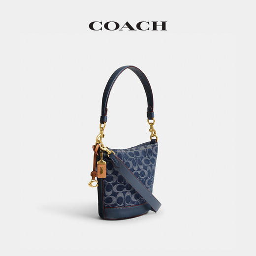 COACH蔻驰 女士经典标志牛仔丹宁DAKOTA 16号水桶包 商品图1