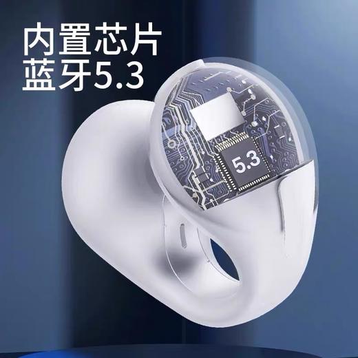 【全开放式 狂甩不掉】不入耳硅胶骨传导蓝牙耳机 蓝牙5.3天籁超清音质 硅胶亲肤材质无感佩戴 防水防尘骨传导夹耳蓝牙耳机 商品图4