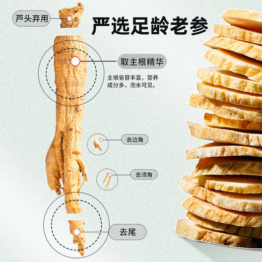 雷允上直营 | 长白山人参片100g/瓶（1.4-1.8cm）参香浓厚 严选足龄老参 商品图2