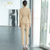 AD职场女装2022春季新款chic西装外套女高级感卡其色职业西服套装 商品缩略图4