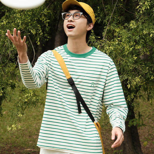 【品牌直发】ACMEITEM爱棵米-亲子速干条纹长袖T恤 商品图2