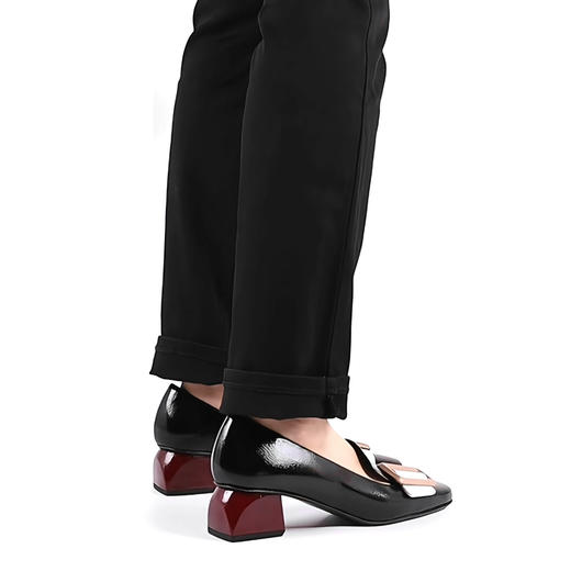 #断码特价37码&38码#西班牙原产优雅舒适女款时装鞋黑色/白色/酒红色5982 商品图11