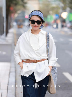 PETIT SCHAN小闪 ACC#007 autumn vines 秋的藤蔓 黄铜扣纯棉编织法式腰带