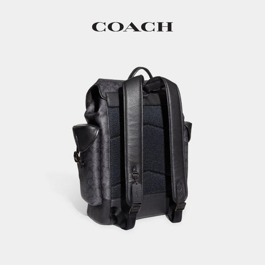 COACH蔻驰 男士经典标志帆布HITCH双肩包 商品图1