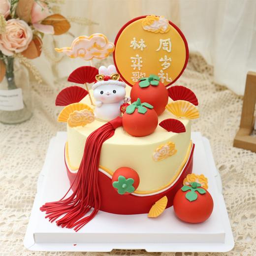 中国风兔兔周岁蛋糕 商品图3