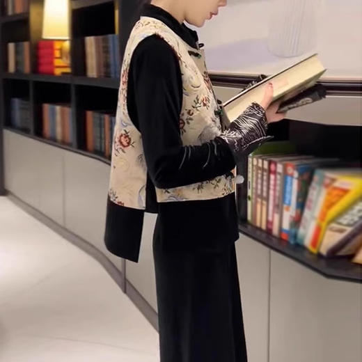 裁缝学苑AQ252新中式改良汉服马甲内搭半身裙纸样套装裙子打版裁剪样板 商品图5