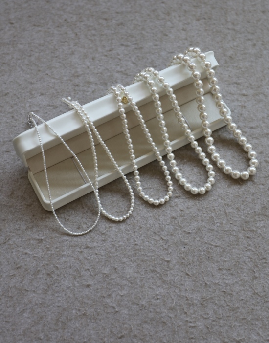 逃不过的真香定律 哈！温婉的暖白色 650 施华人造珠 项链 五种规格